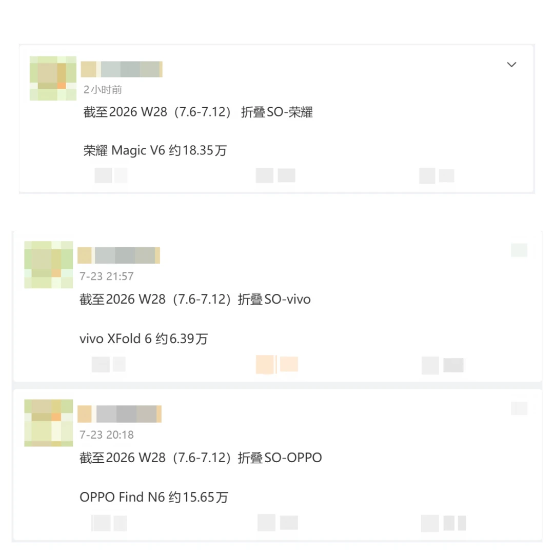 就大折叠而言，其他两家相距荣耀确实差距甚远，另一家就更不说了。 安卓这...