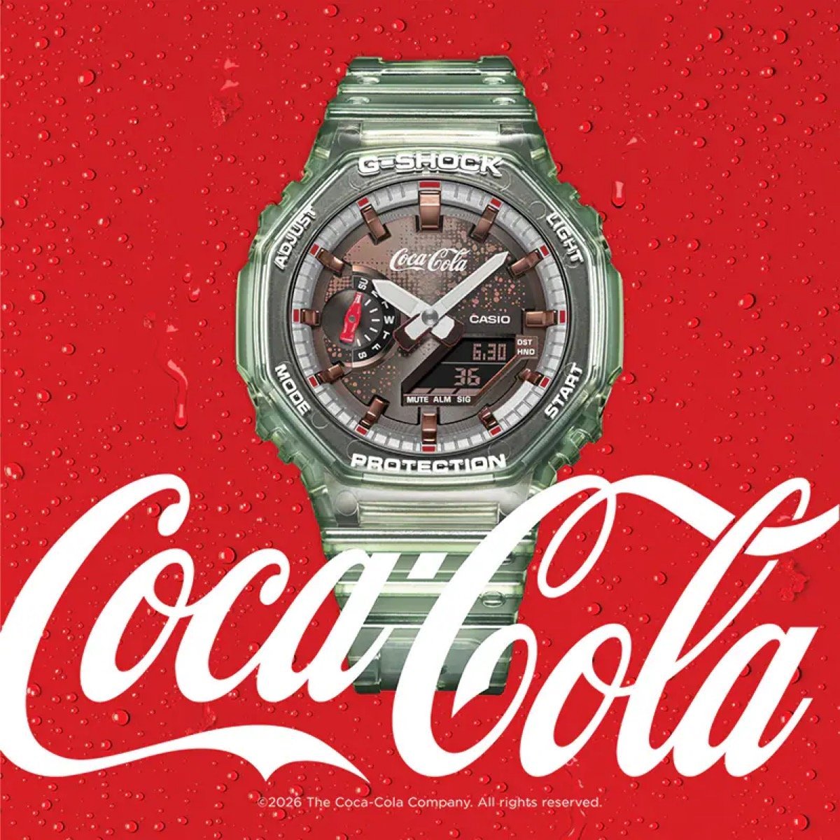 Coca-Cola x G-SHOCK  快乐水140岁纪念款 5月1日抽签发售