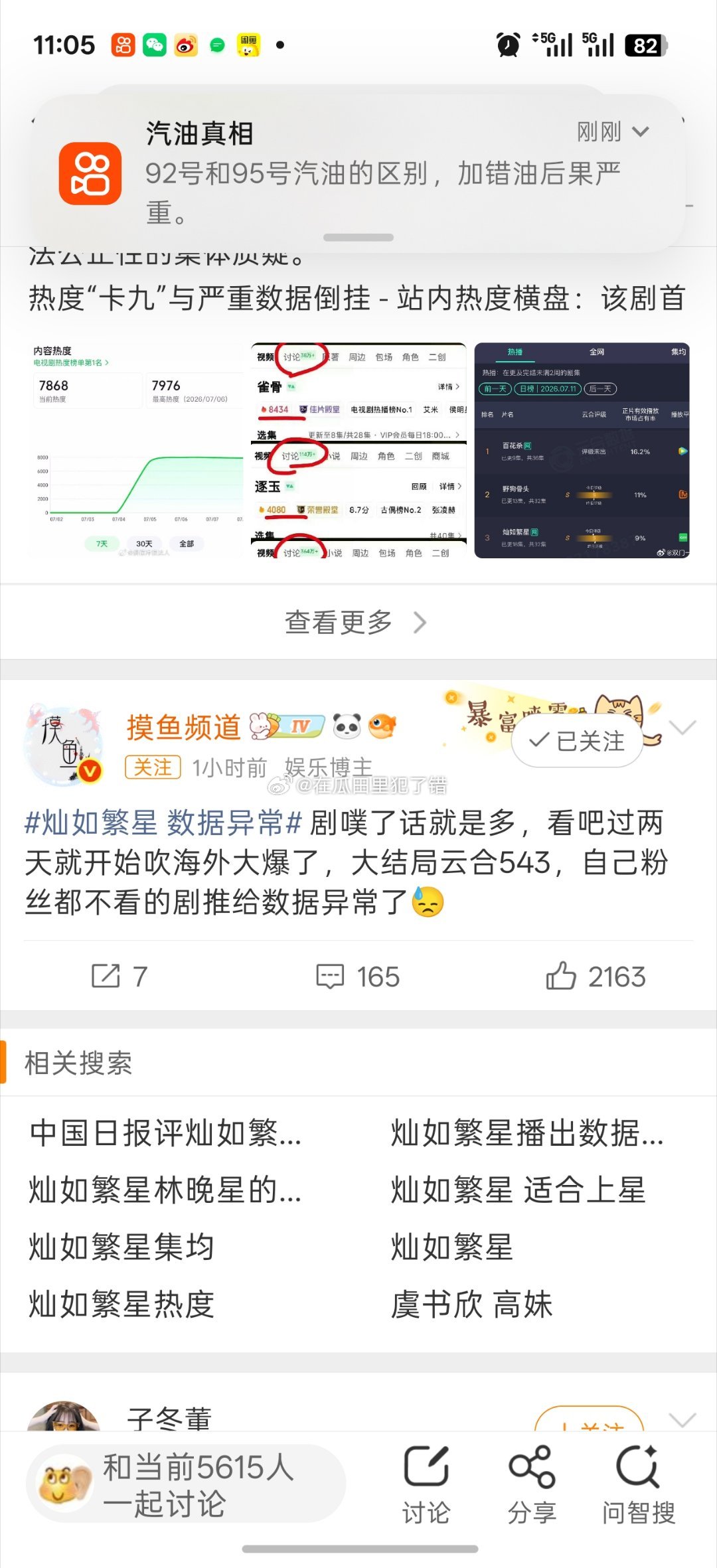 灿如繁星 数据异常到底咋回事？是被下嘿氵了还是扑了？ 