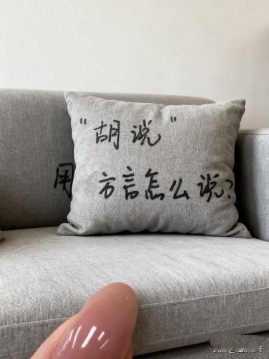 胡说用方言怎么说？