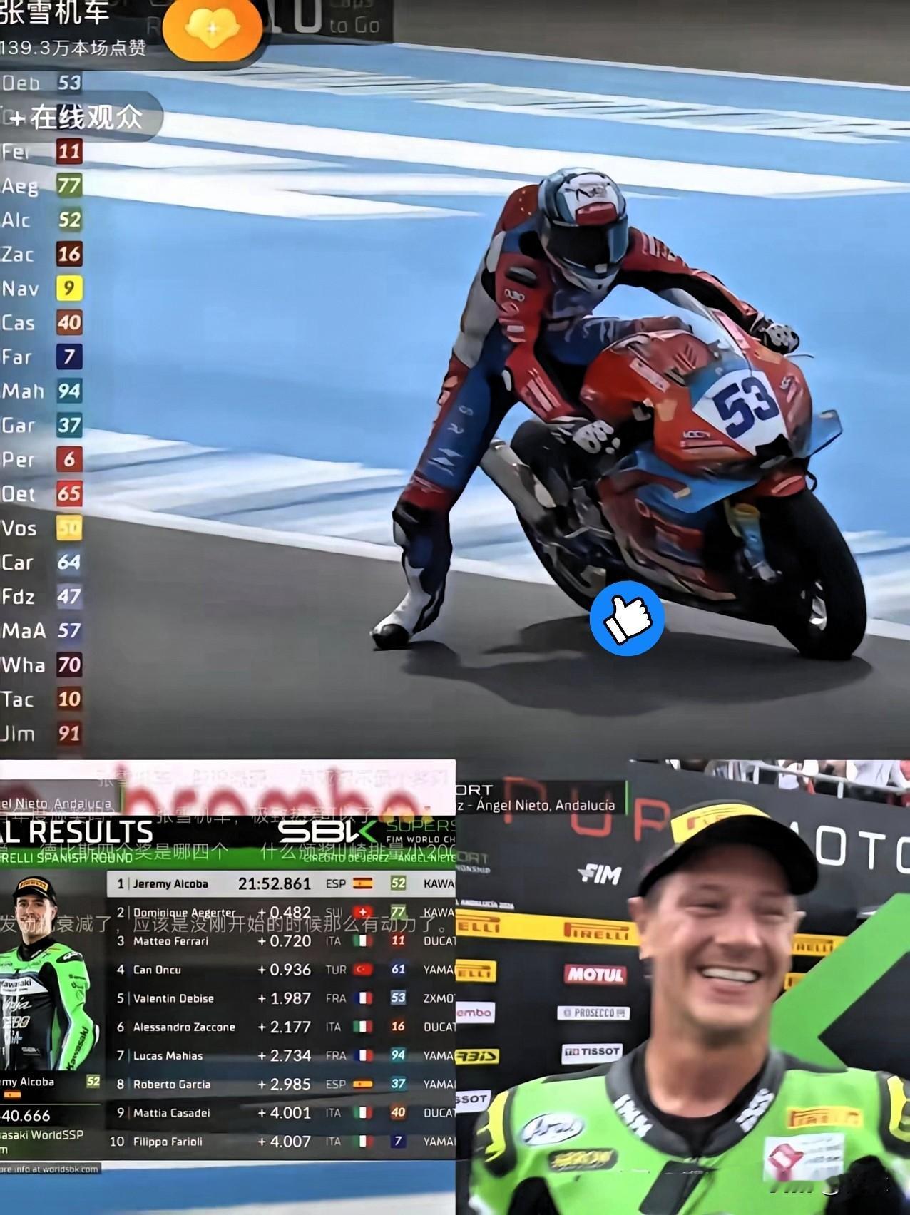WSBK收官战刚落下帷幕，

我坐在屏幕前，真差点把咖啡杯给捏碎了。

75号车