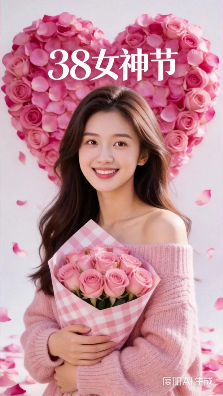 38女神节。
女神节快乐，快乐女神节。