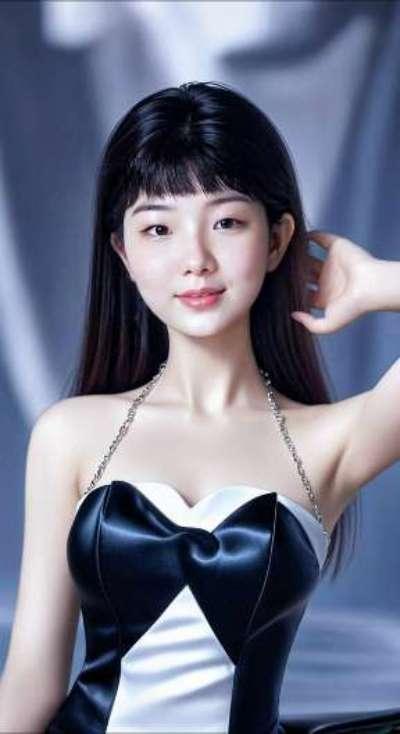 AI扩图 AI华丽佳人