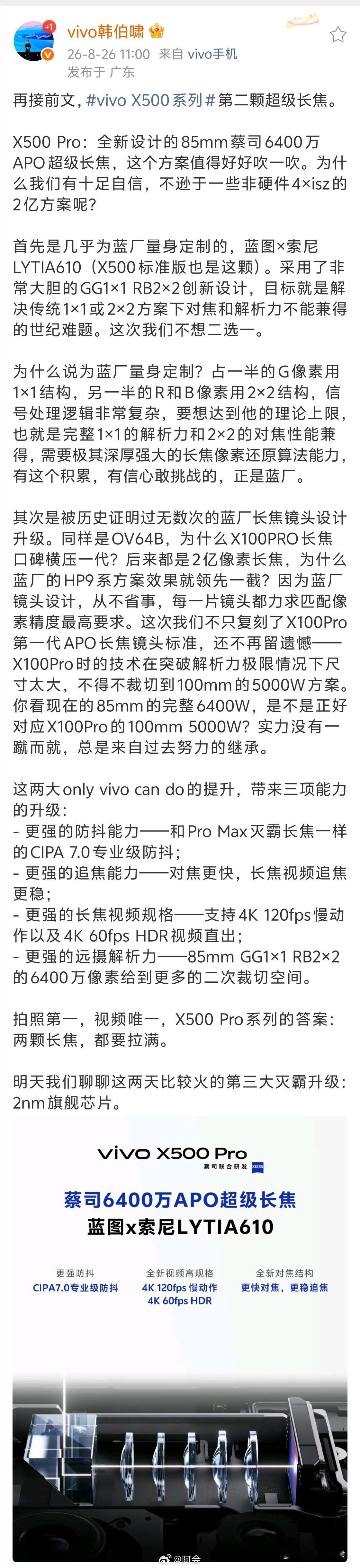 我是真觉得蓝厂影像很有东西，不然也不会一直在用刚刚替大家挖了一下堆料啊：超大杯用