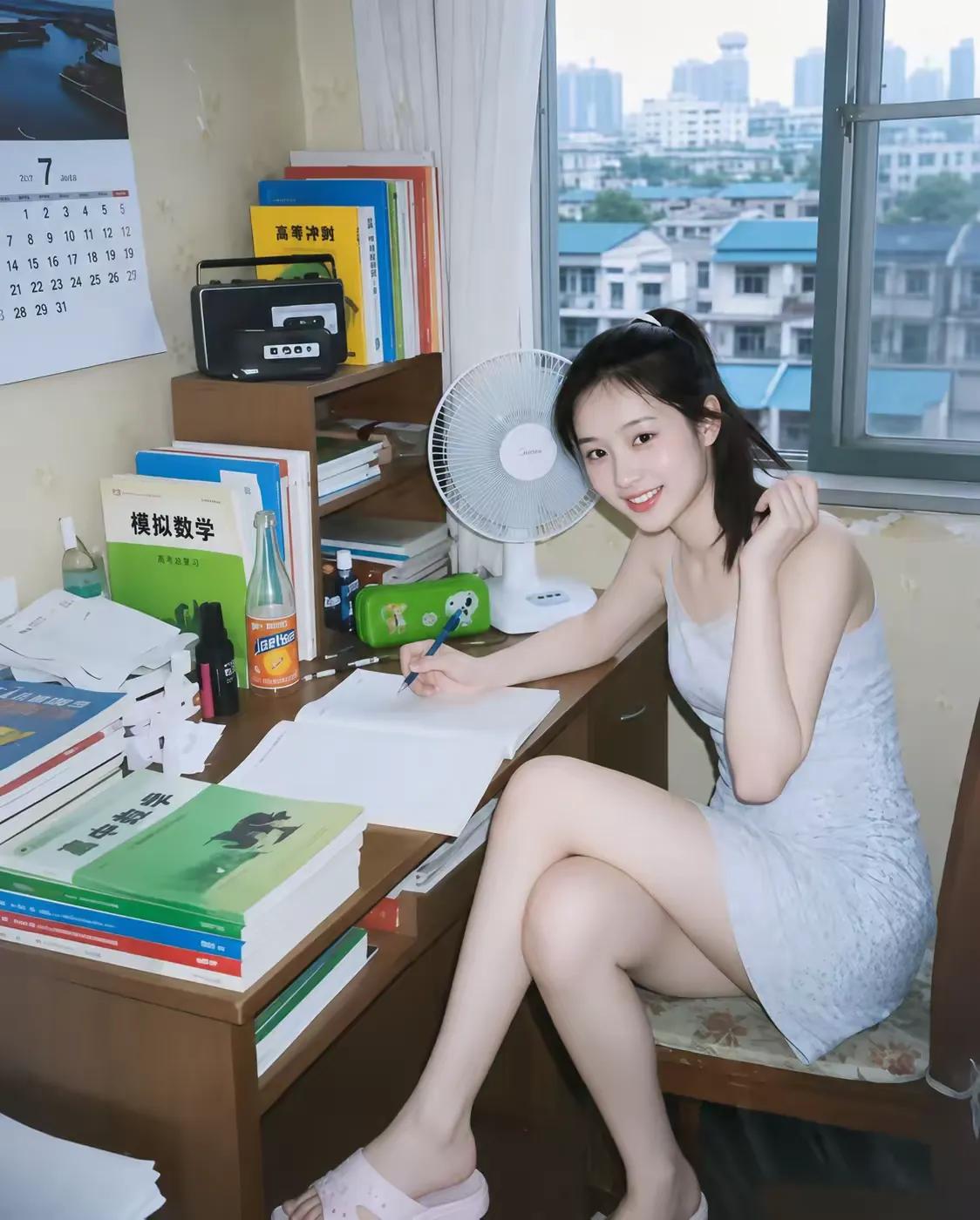 难忘的备考日子
今天的努力，明天的底气。
台灯把书页的影子拉得很长，草稿纸攒了半
