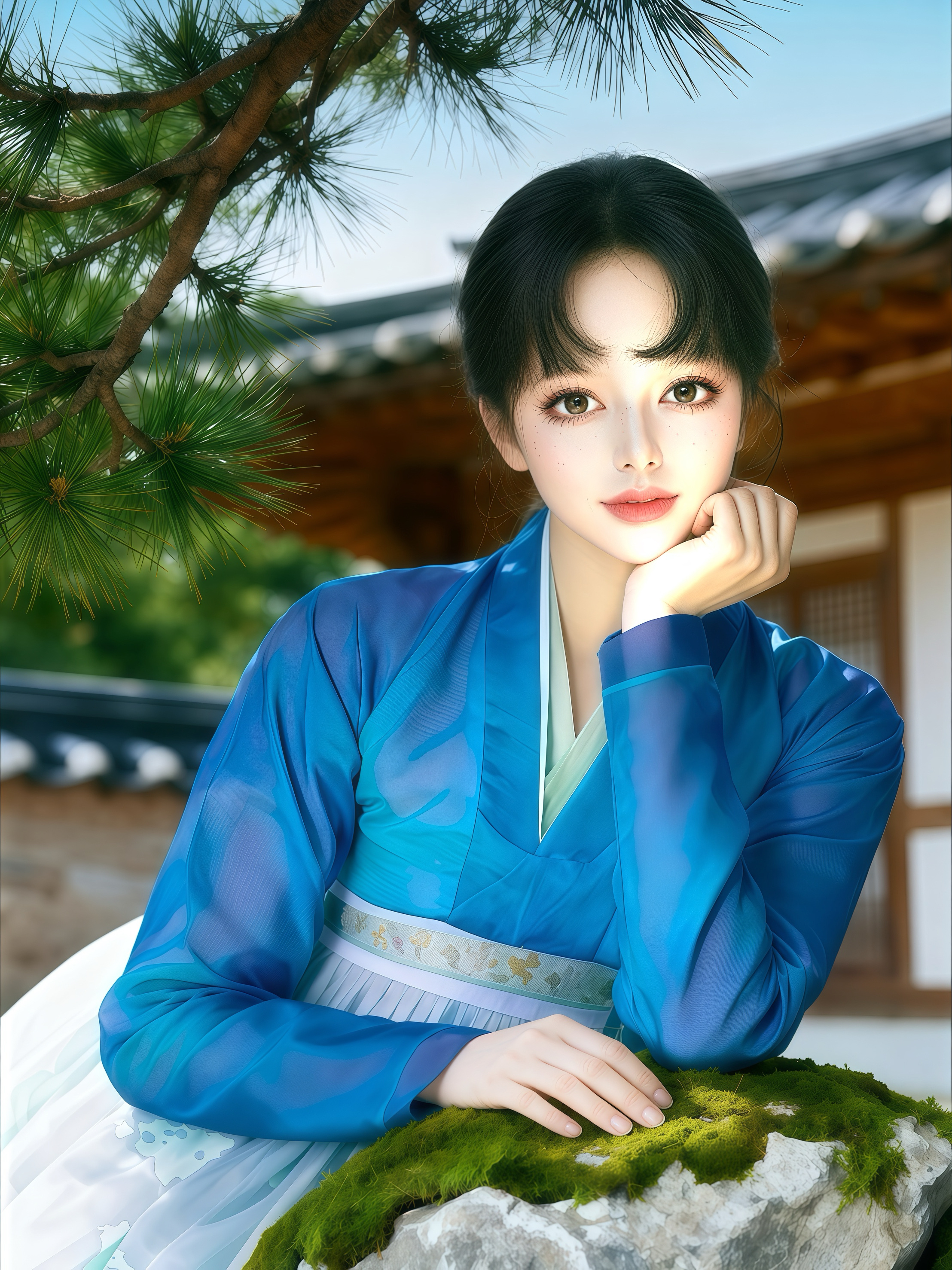 · 《春香传》的坚贞等待：画中女子眉眼温柔却透着坚定，很容易让人联想到坚守贞操、