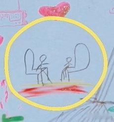 贺峻霖的画都是抽象火柴人画风别嫌弃简约火柴人画风，这种独一份的抽象表达也是独特艺