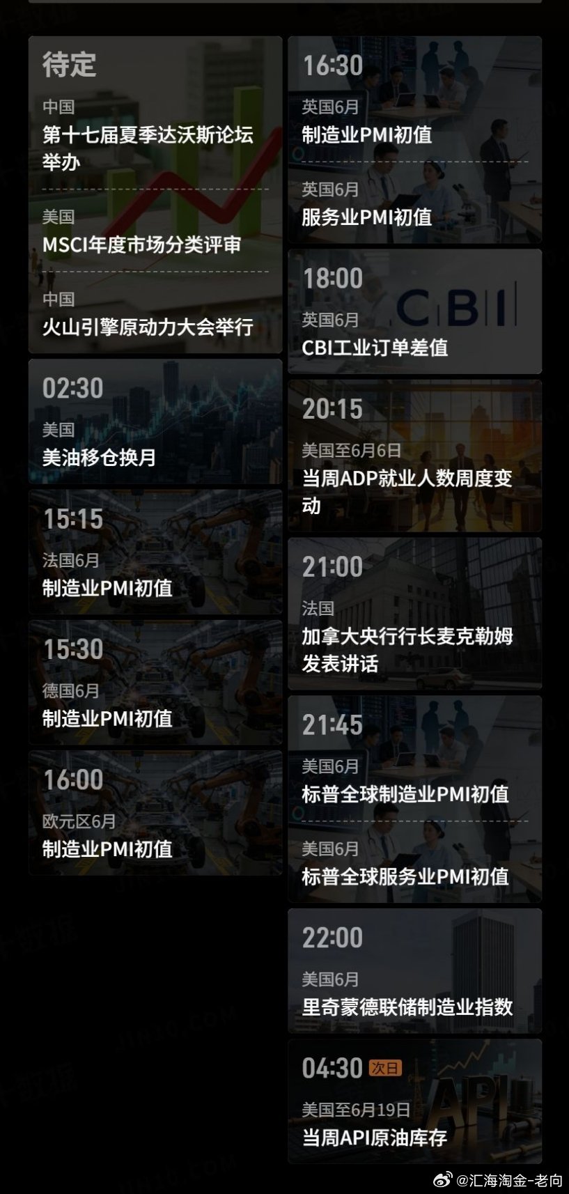 今日需要关注的重要数据及事件如下财经资讯外汇黄金金价