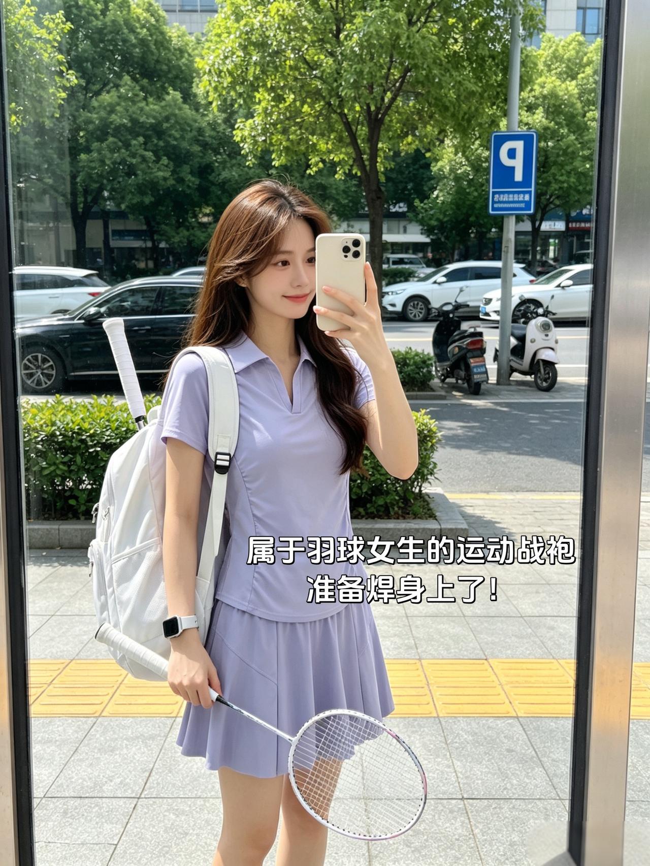 属于羽球女生的运动战袍
准备焊身上了！