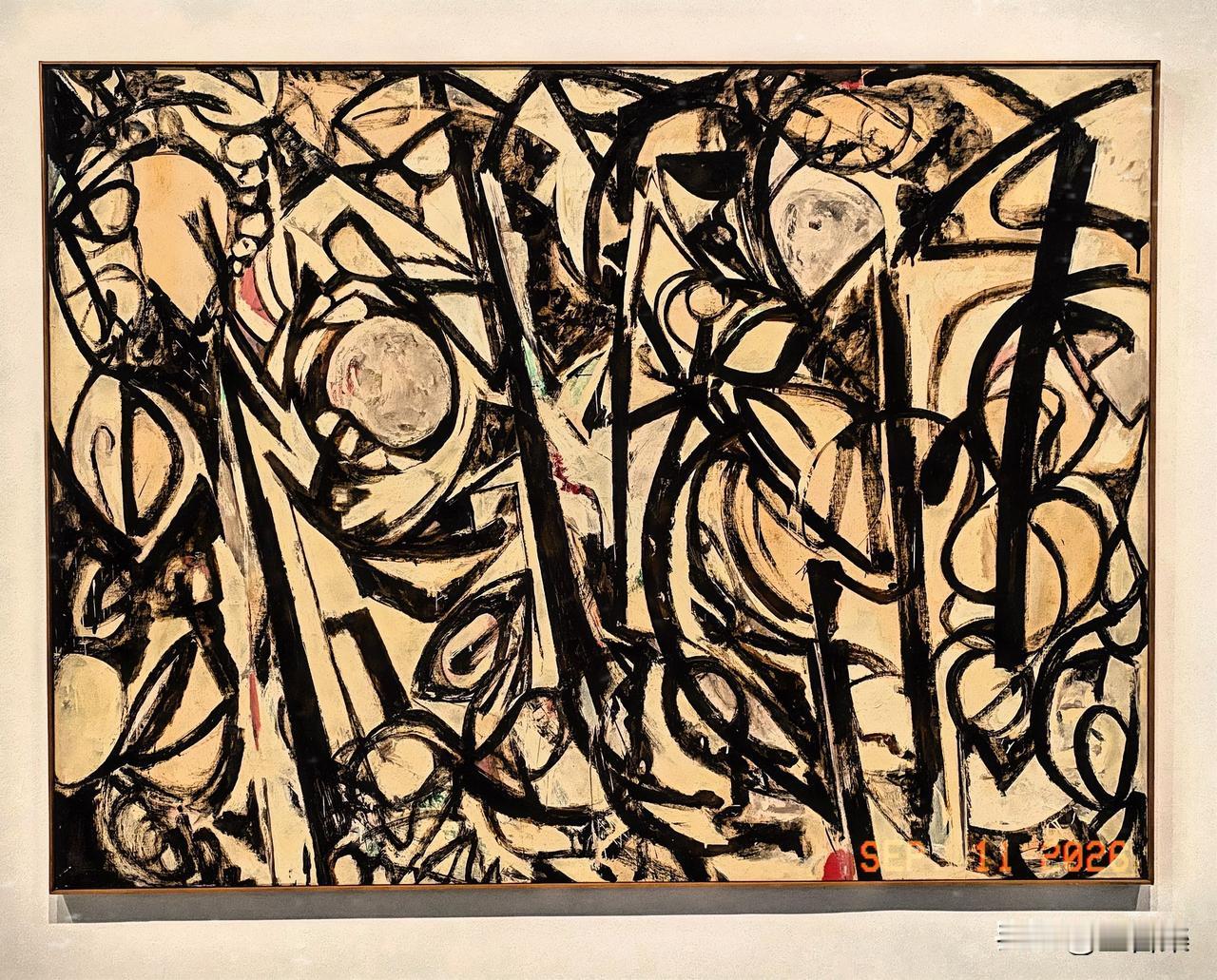 《歌特式景观》～泰特现代美术馆
画布上的油画。
李·克拉斯纳 1908-1984