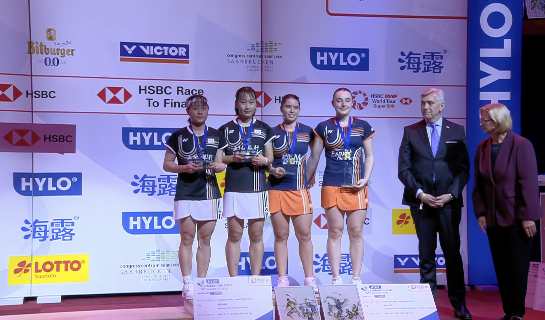 🏆女双冠军：兰伯特/波格南特🇫🇷🥈女双亚军：许尹鏸/林芝昀恭喜四位🎉?