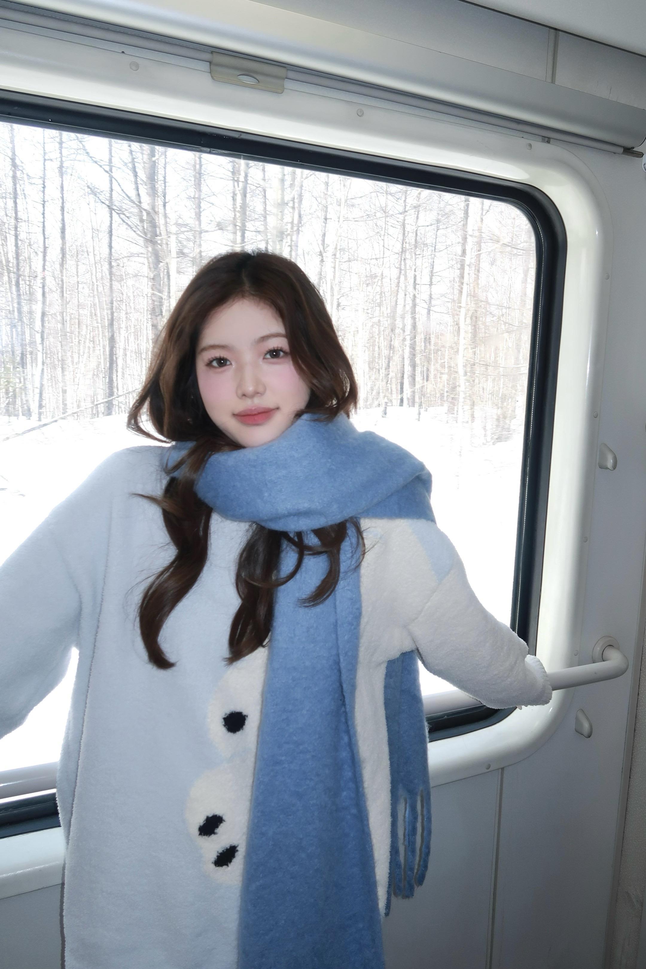 寄来一张雪国明信片 想你们!💗