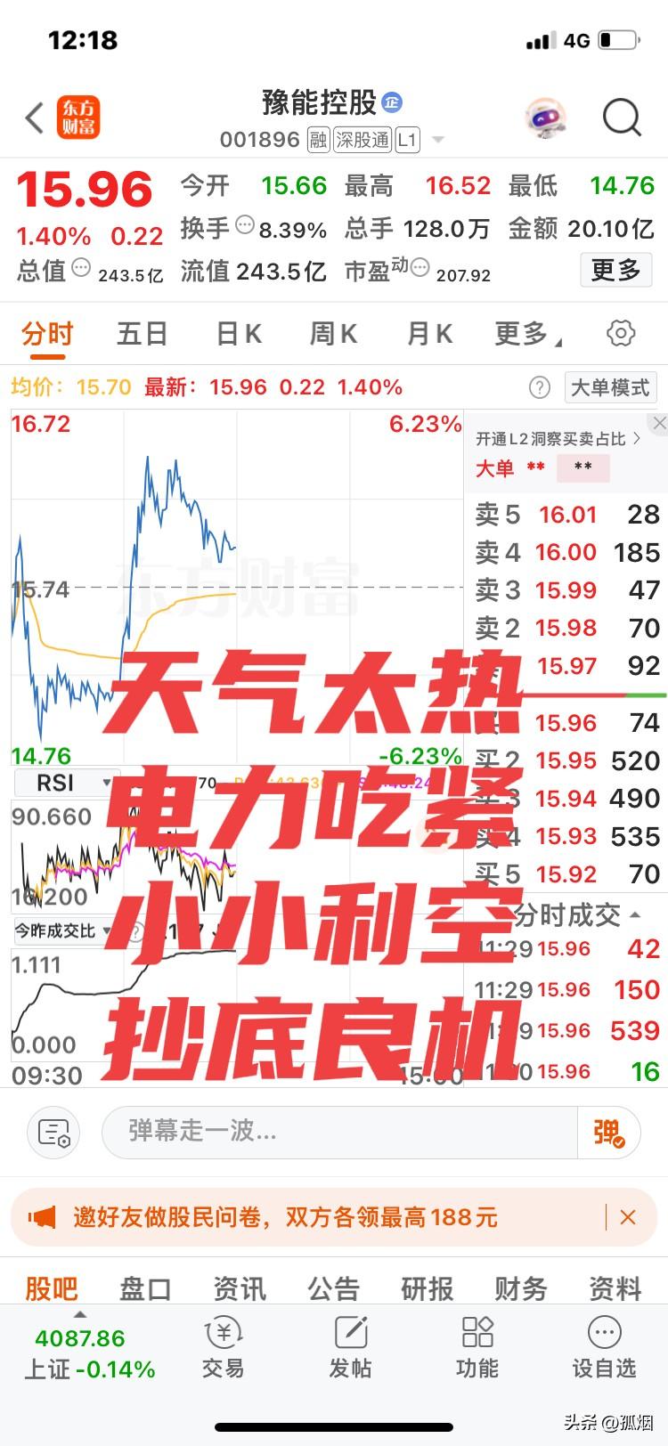 通报批评！
豫能控股公司以及相关负责人被深交所通报批评！
小小利空，不值一提！