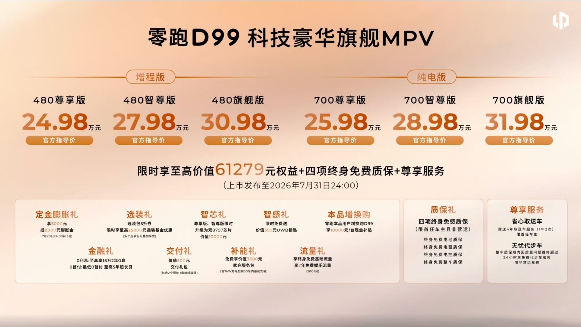 罗永浩说零跑造车就是交个朋友 零跑D99主打一个亲民，交个朋友～ 增程也好，纯电