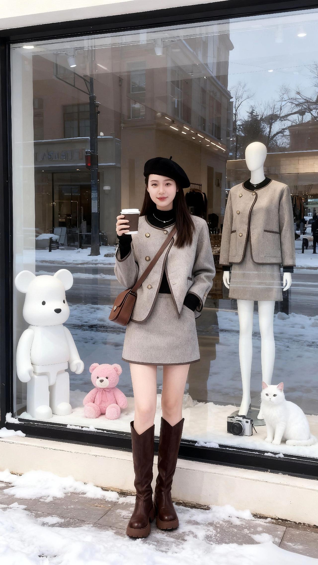 韩系穿搭 小个子穿搭 秋冬穿搭 日常搭配 冬季搭配