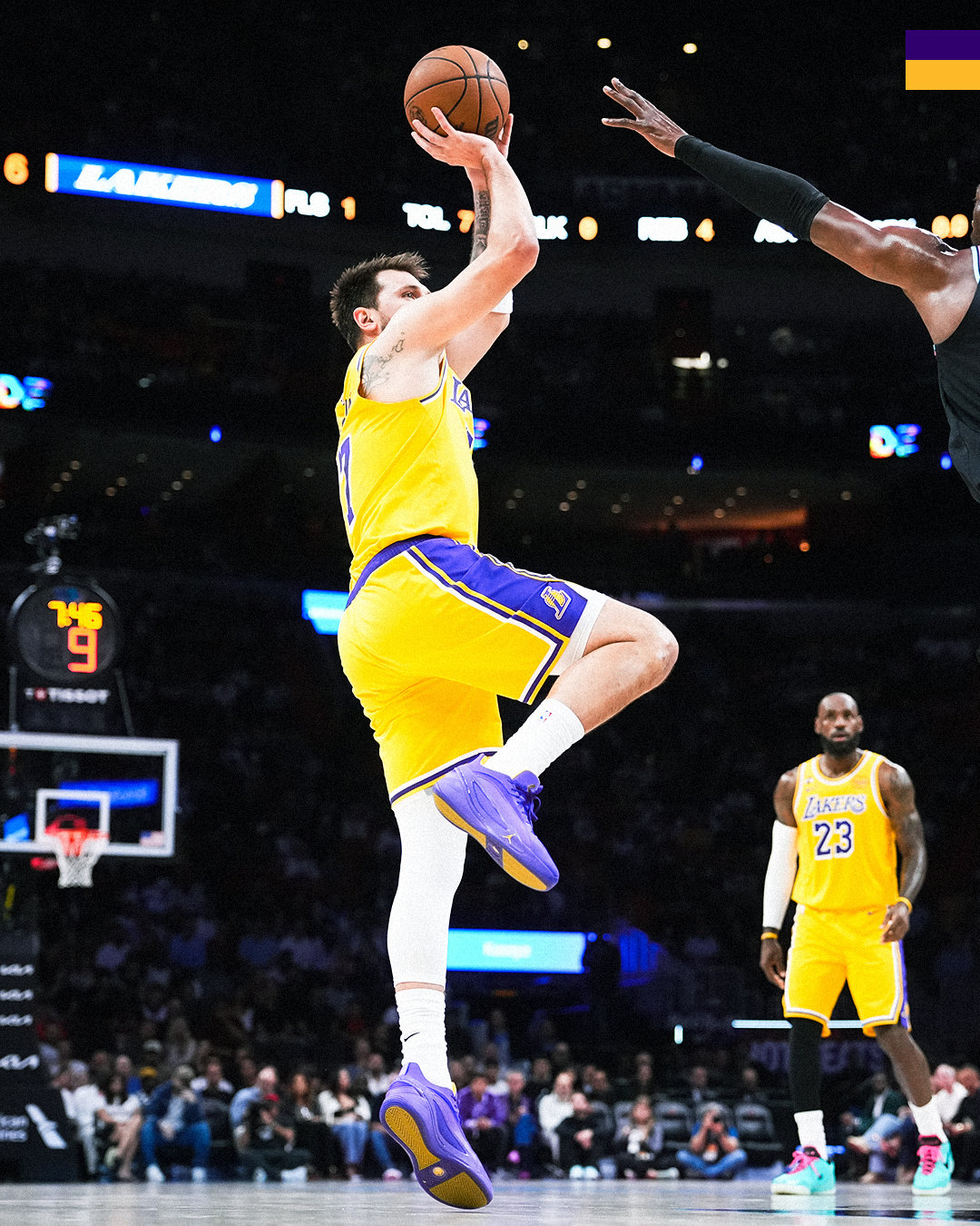 湖人vs热火 | 第三节🔚湖人9️⃣7️⃣ - 8️⃣8️⃣热火湖三疯！东契奇