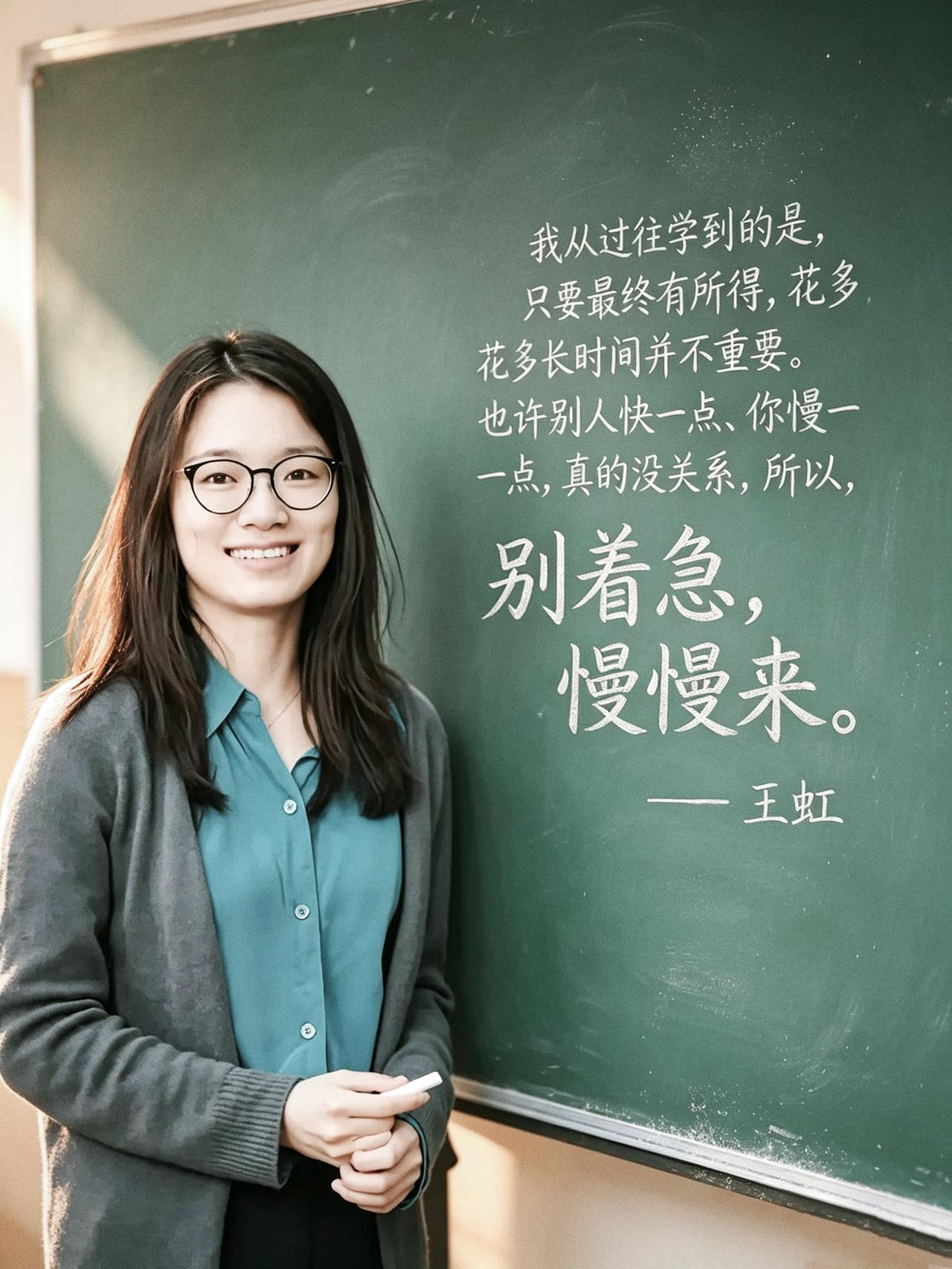 从前，车马慢，人也很慢，
所以，别着急，就慢慢来，
毕竟，人生路，还漫漫长。