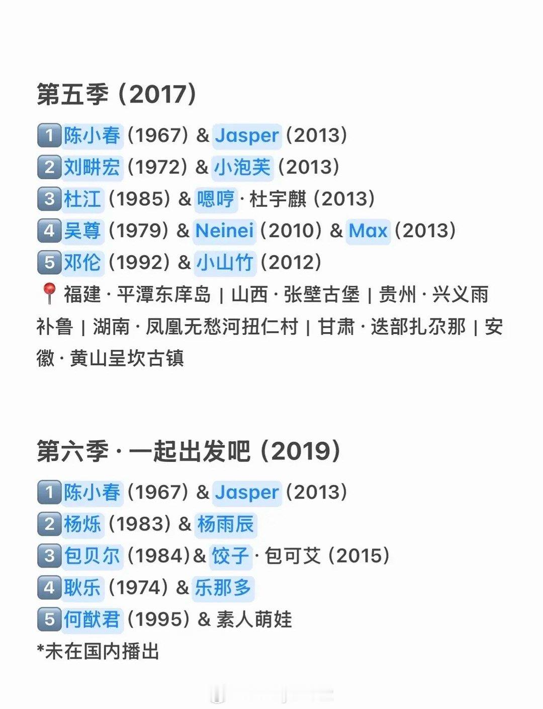 花少中插《爸爸去哪儿》，大家觉得哪一季最好看？ ​​​
