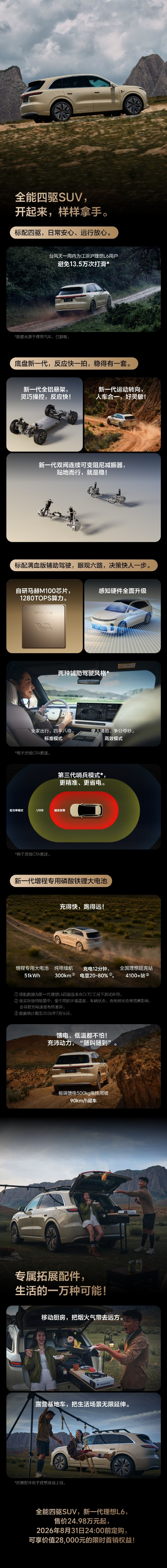 新一代理想L6售价24.98万元 新一代理想 L6 售价正式揭晓，全国统一零售价