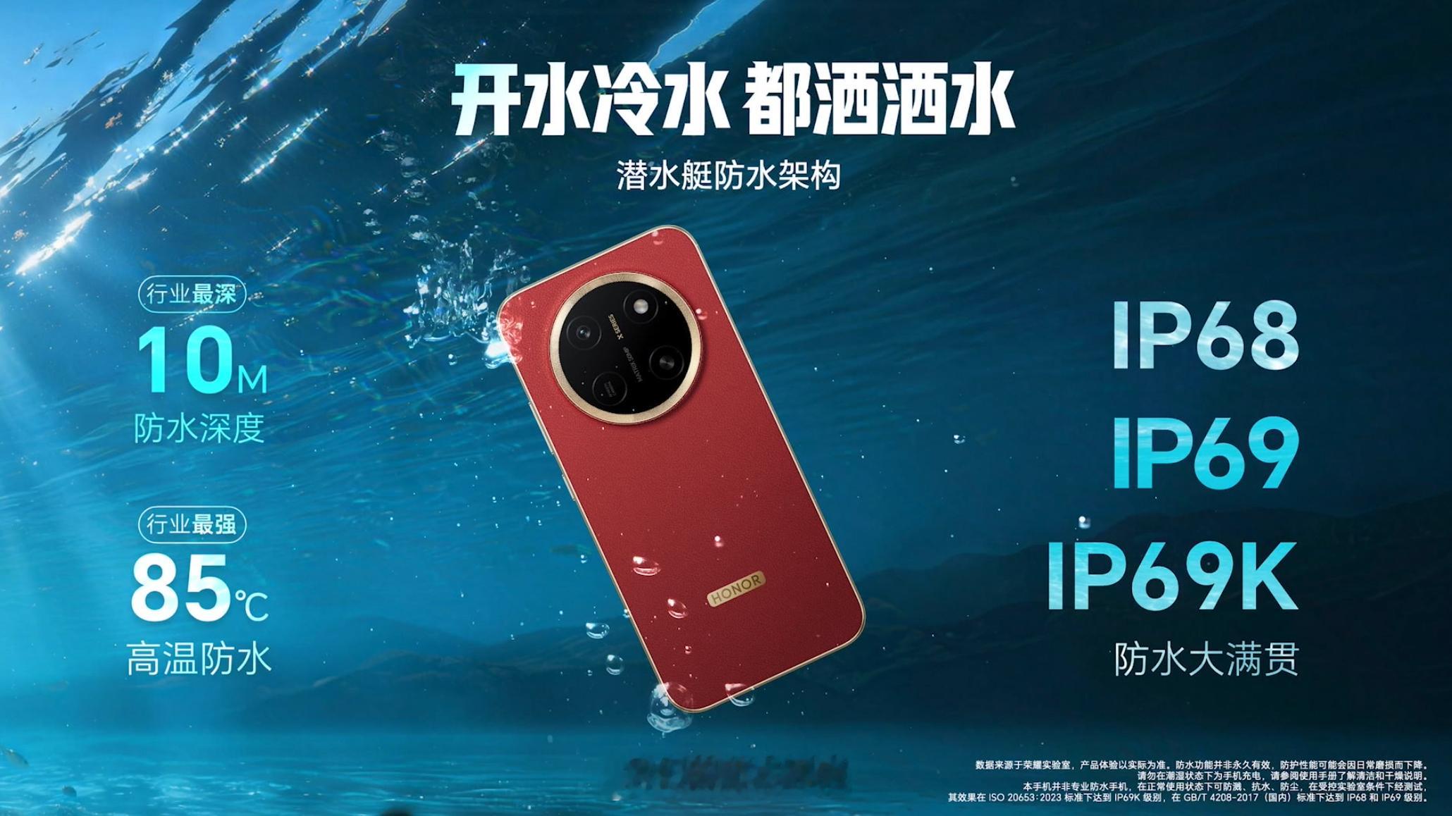 防尘防水也到位了，荣耀 X80 Pro Max 支持 IP66 & IP68 &