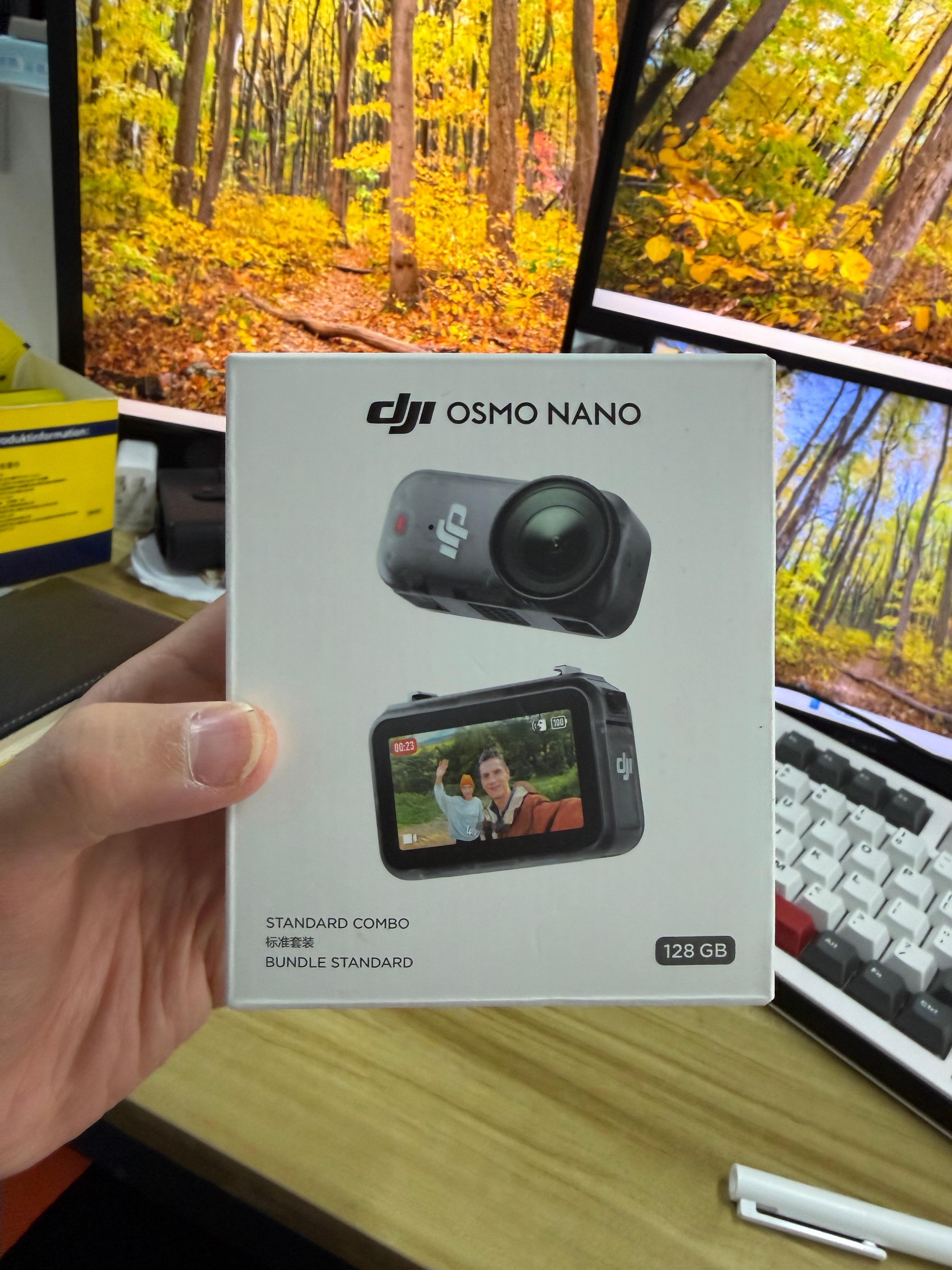 炫耀下公司给买了一个大疆NANO拇指相机
