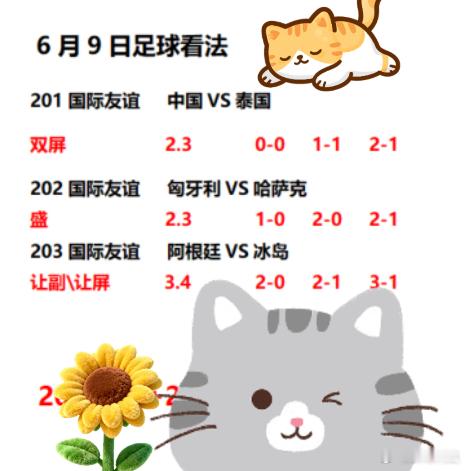 6月9日国际友谊赛，中国vs泰国，重头戏你看好谁呢好评天天不断，不负韶华不负期望