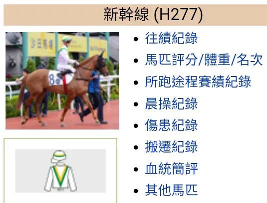 昨晚谷中（香港跑马地快活谷）夜赛冷门迭现。韦达马厩新干线和祥胜力驹过关和味，再加