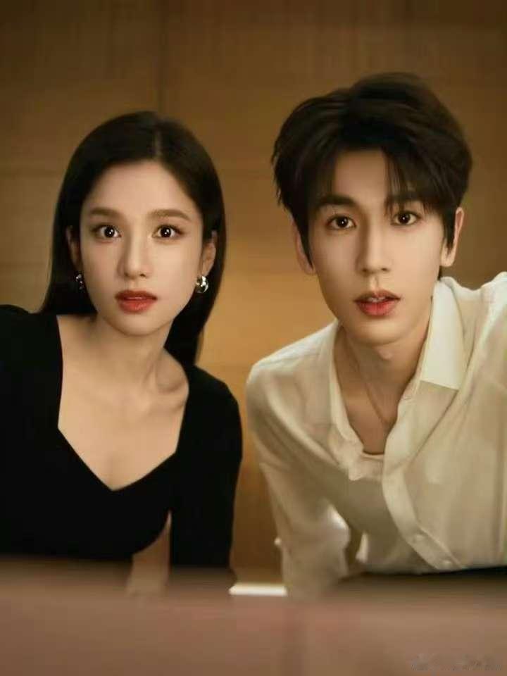 张凌赫张婧仪兰蔻同框大片，男帅女美，