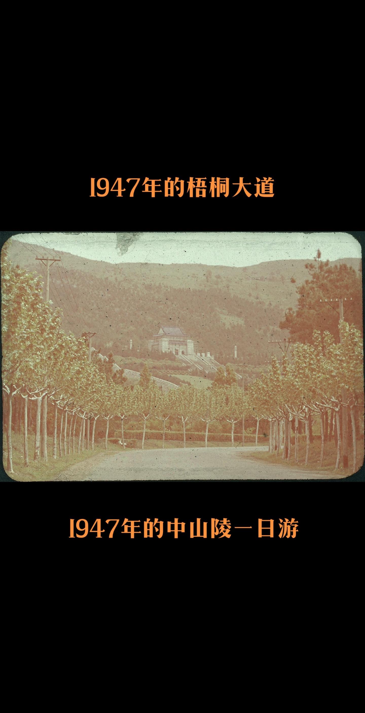 1947中山陵游记。拍摄者马丁席勒是驻扎上海的美军空军少校，1947年...