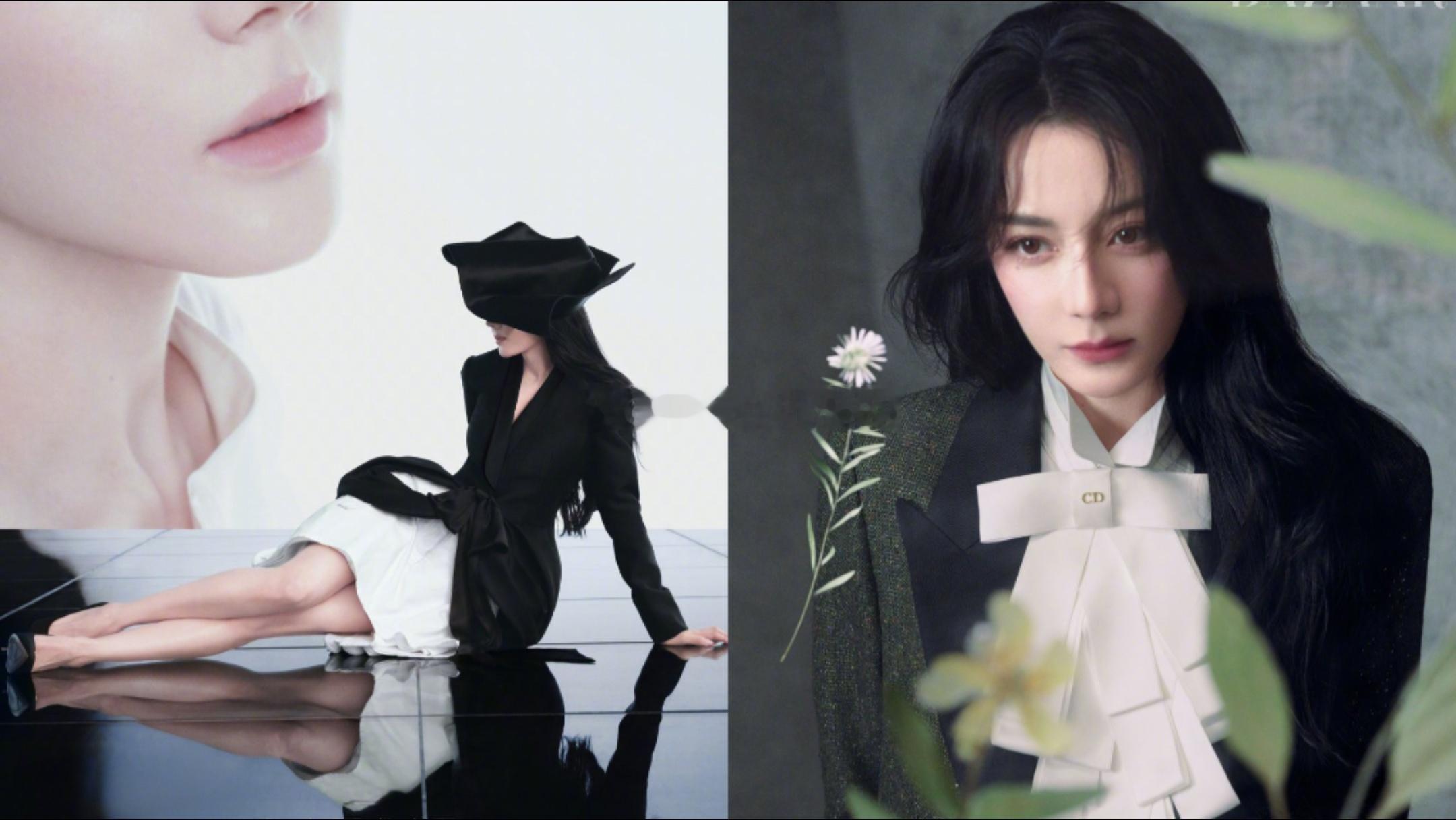 迪丽热巴出镜时尚芭莎开年刊。 