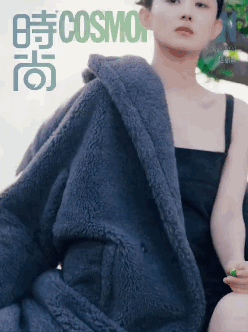 赵丽颖这时尚大片怎么有点像披着毛毯？时尚表现力真的很难评 ​​​