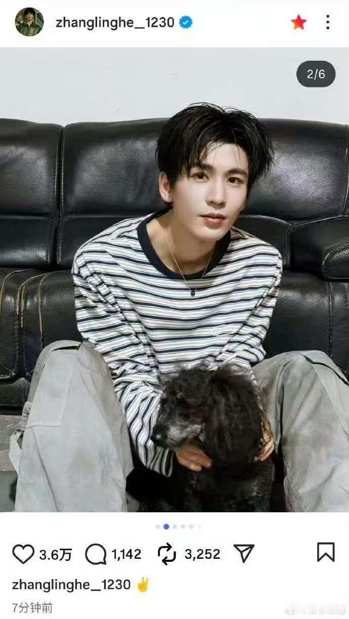 张凌赫ins一小时点赞破四十万张凌赫ins点赞两小时破五十万 哇哇哇哇 