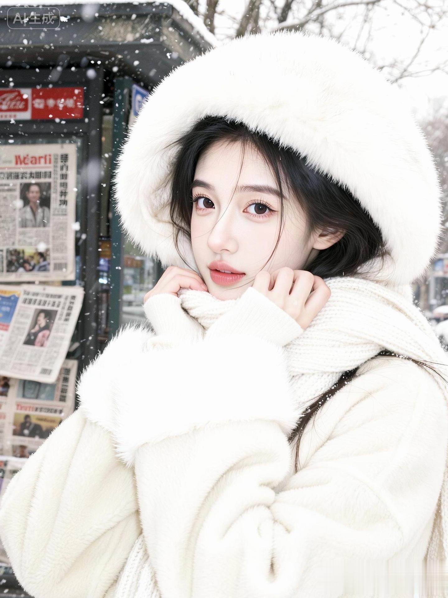 初雪替不长久的人 实现了短暂共白头的诺言。