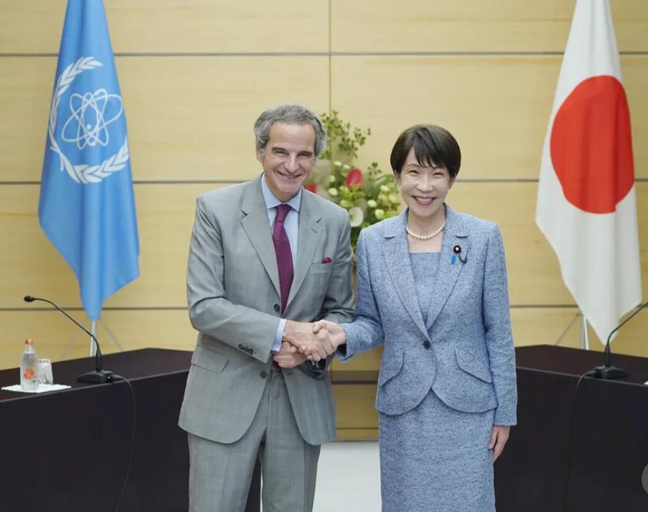 6月26日，国际原子能机构总干事格罗西访问日本，与高市早苗在首相官邸会谈。有趣的