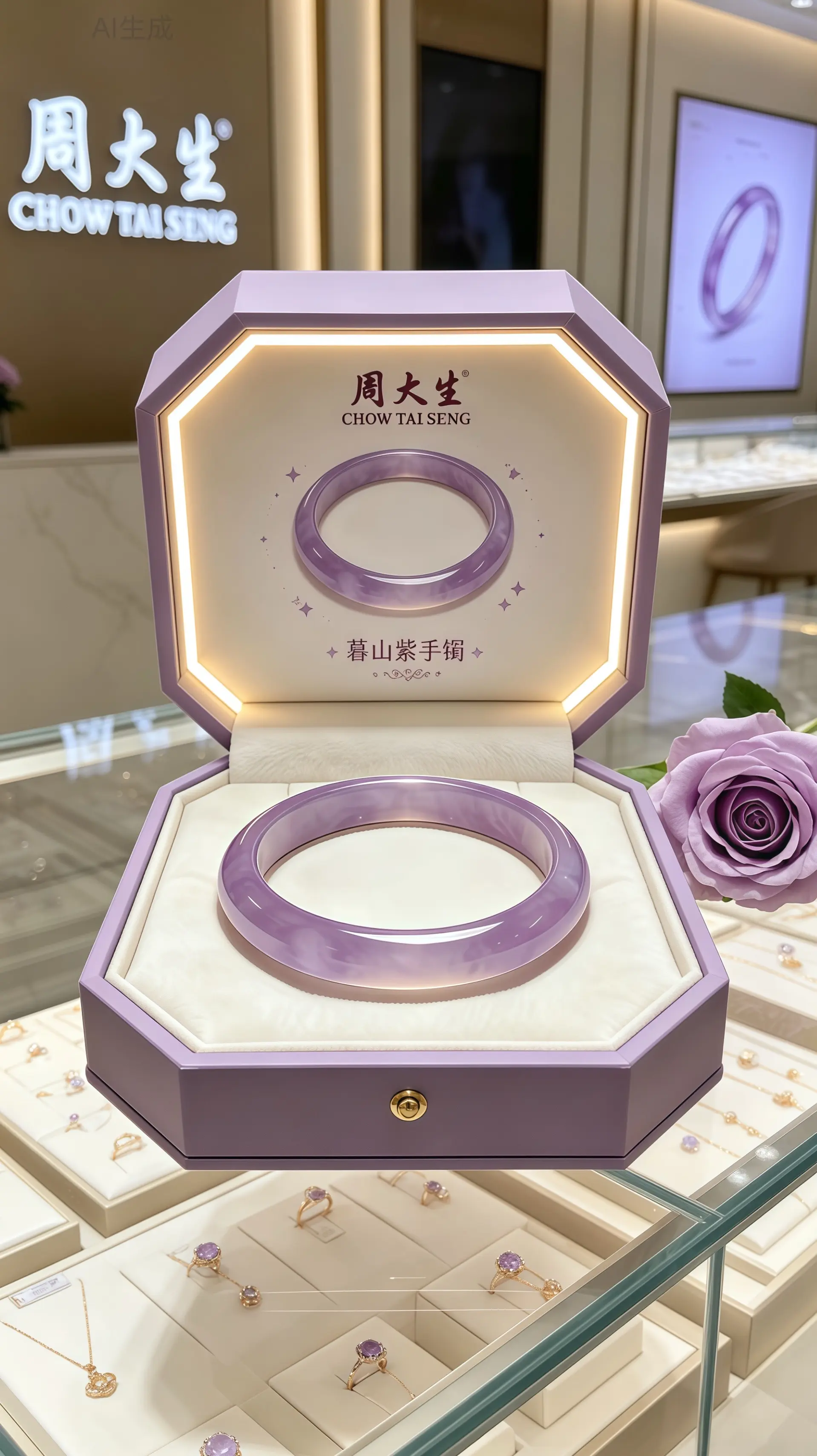 手镯 听说每个女孩子都有一个新手镯 礼物 周大生 首饰