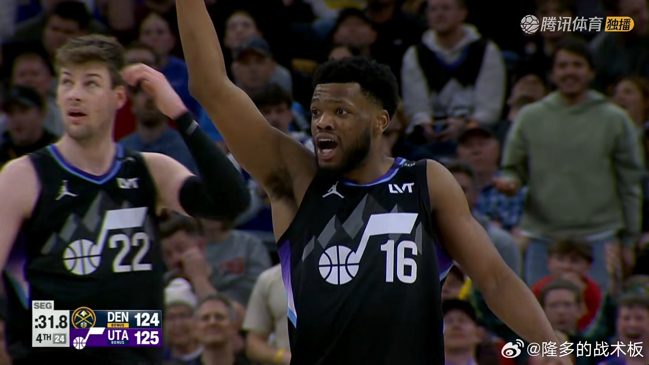 贾马尔穆雷-造犯规，走上罚球线掘金vs爵士