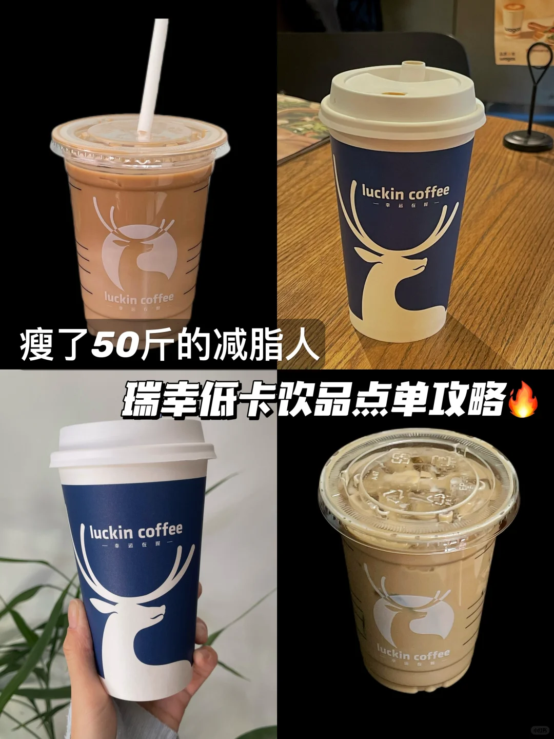 减脂人超爱的瑞幸低卡饮品分享🔥附热量