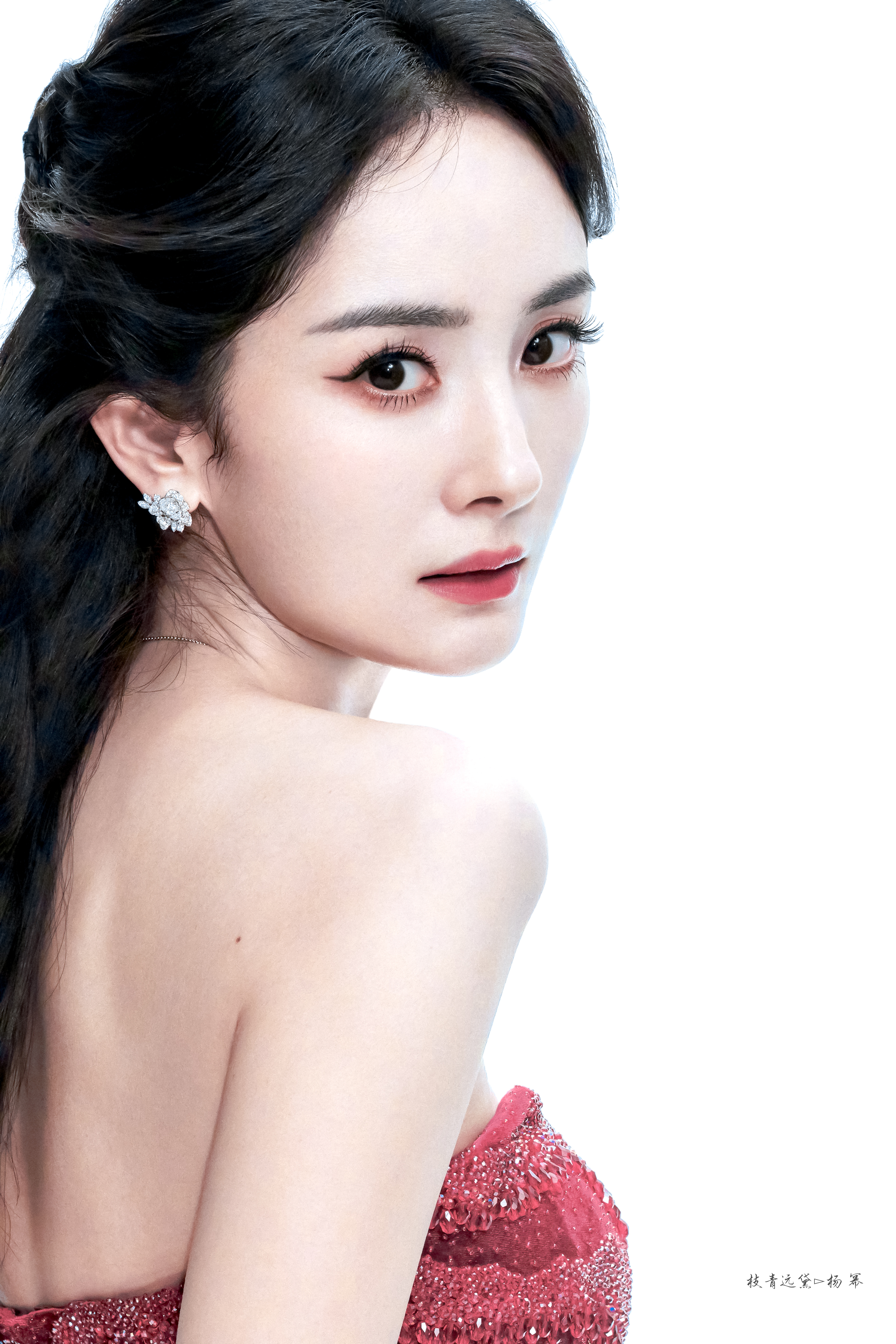 杨幂/💗🍓杨幂碎钻高定红裙 *杨幂直播 ​​​