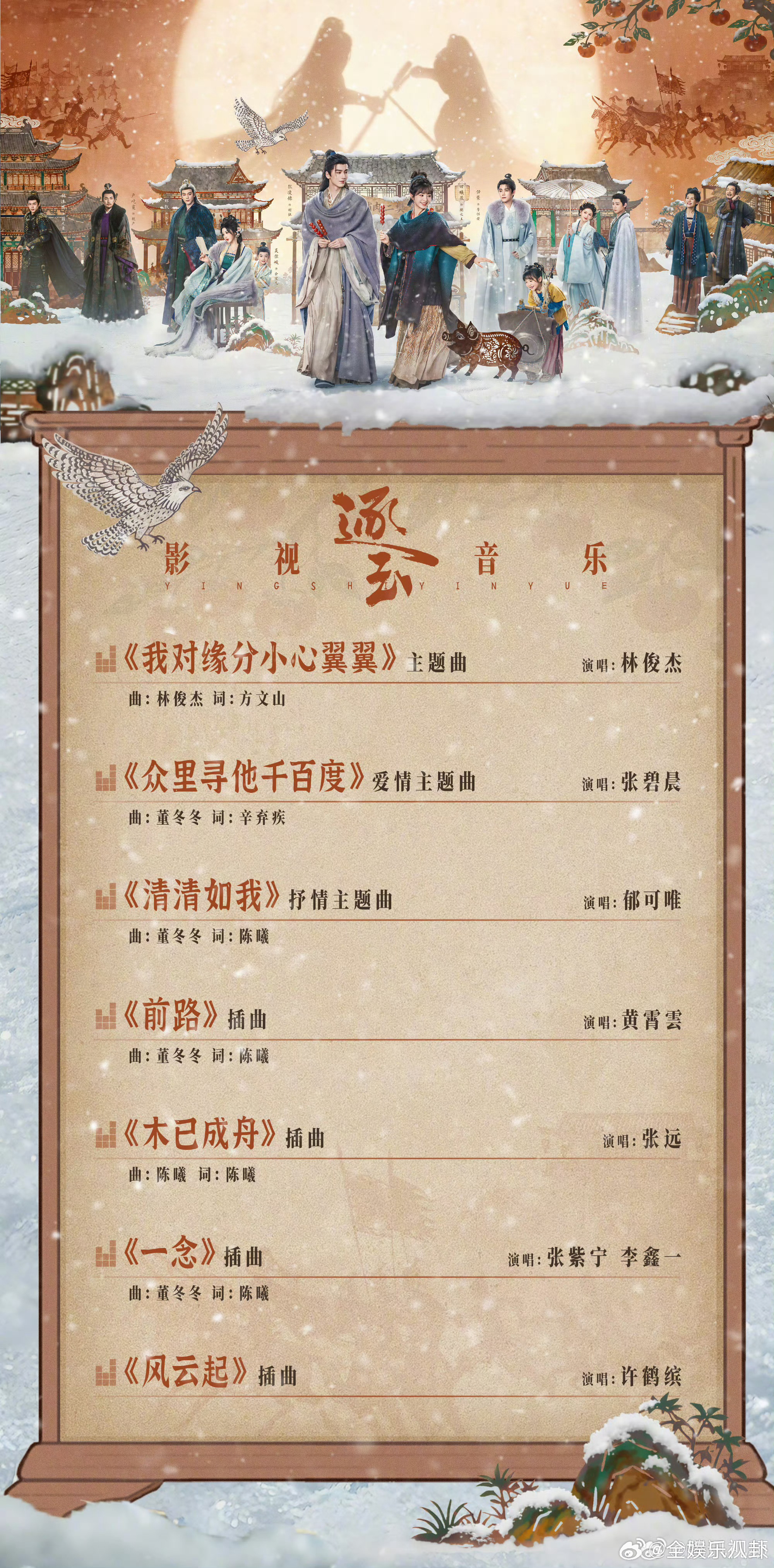 张碧晨为逐玉唱主题曲张碧晨逐玉主题曲众里寻他千百度张碧晨为《逐玉》唱爱情主题曲《