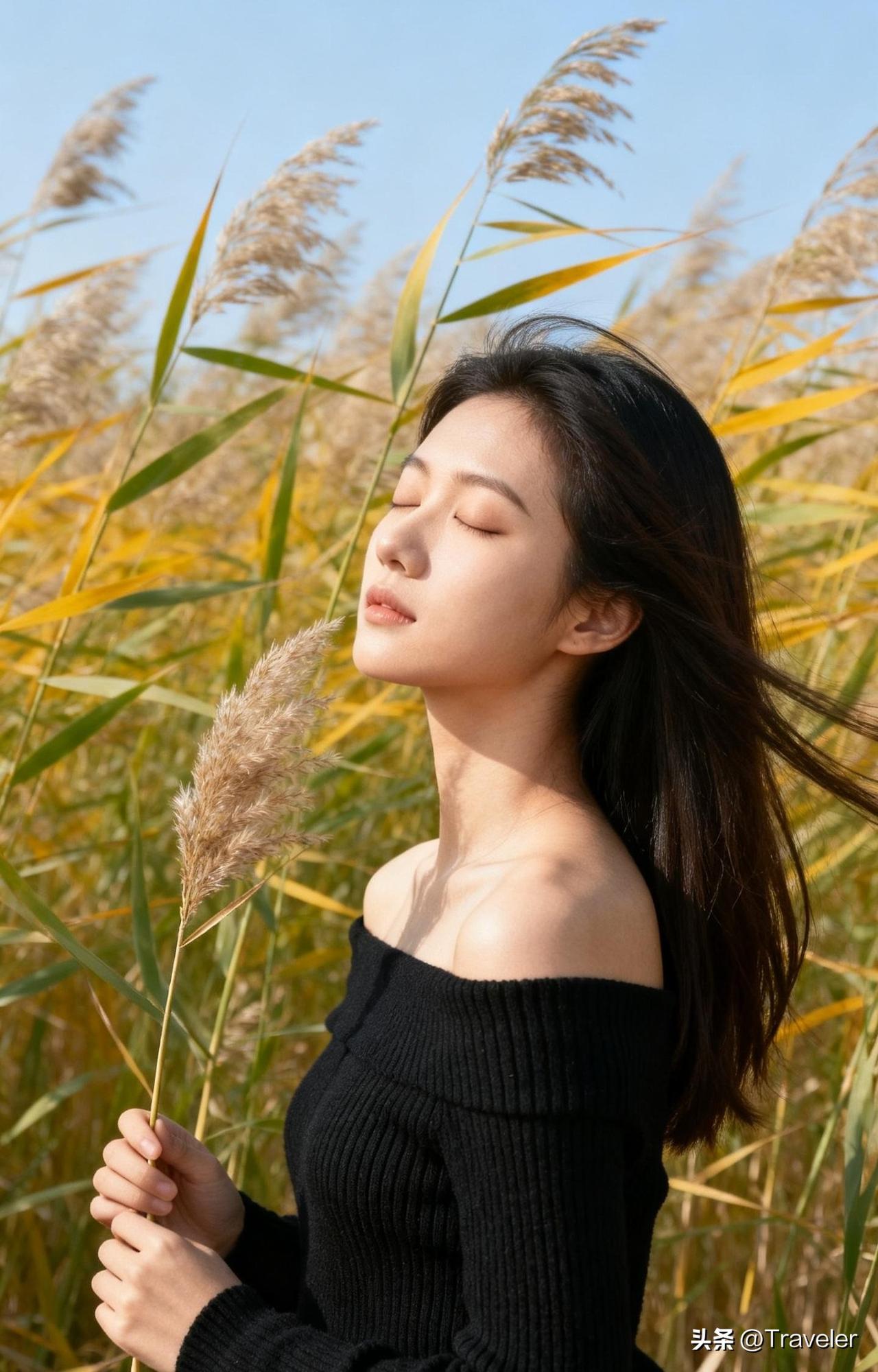 闭眼感受微风，与自然融为一体🌿🍃