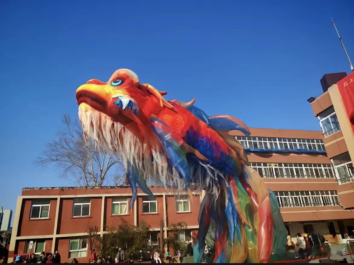 这个破班我不上了！山东济南，一条21米长的气膜鳌鱼，挣脱束缚飞走了，网友调侃：早