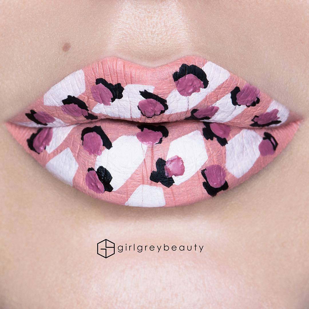 girlgreybeauty2018年的艺术唇妆 