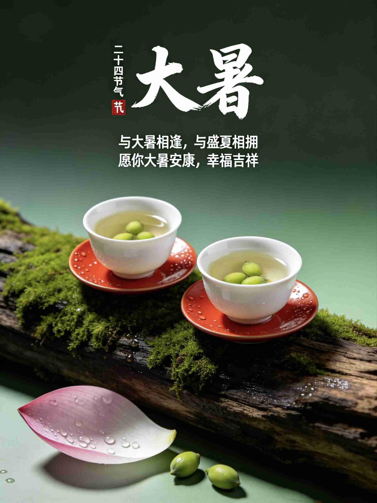 《大暑》
 
炎风漫野入三伏，赤日凌空万物枯。
蝉噪高林声未歇，荷栖浅沼影相扶。