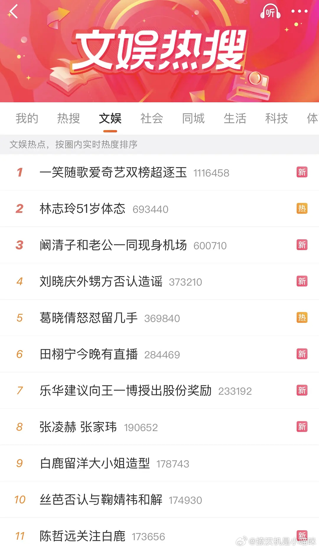 一笑随歌爱奇艺双榜超逐玉了 