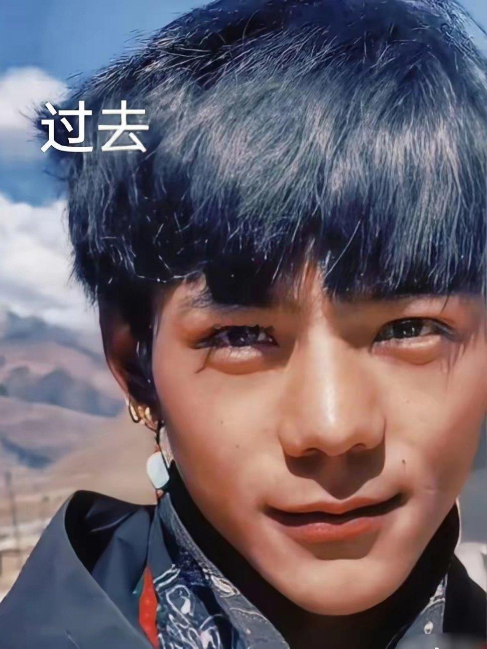 过去的丁真和现在的丁真，眼神依旧干净清澈
