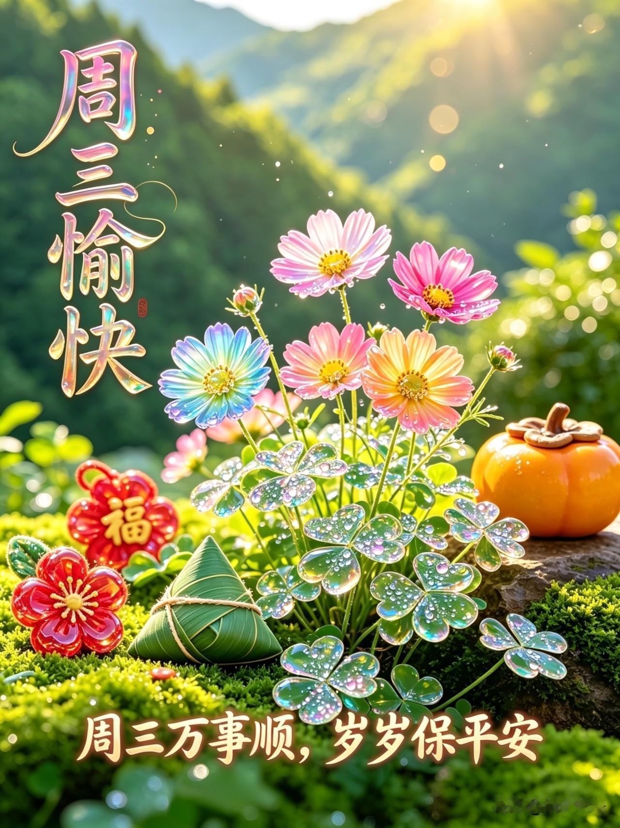 🌼²⁰²⁶/₀₆.₁₇ᵕ̈ 周三｜早安☀️🍃🐎
夏之清凉，随一缕清风轻轻摇