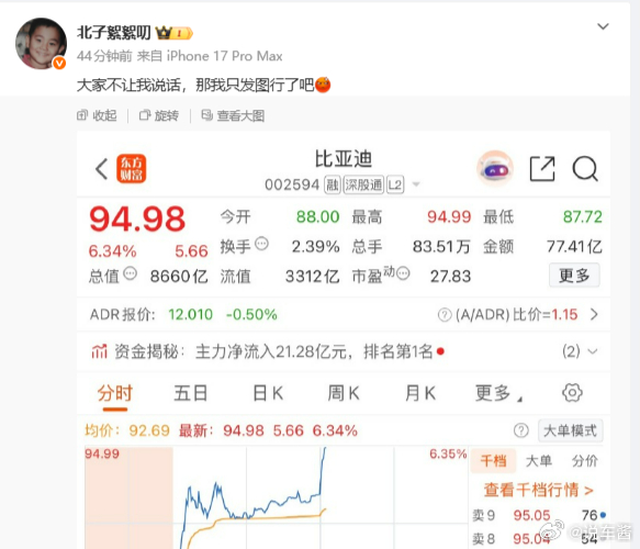 比亚迪发布会还没开，股价已经猛涨了