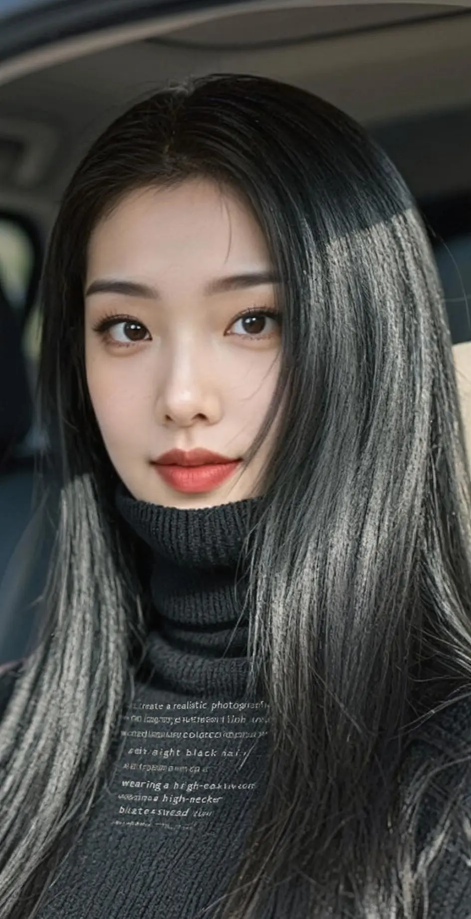 AI黑发女神的风采
