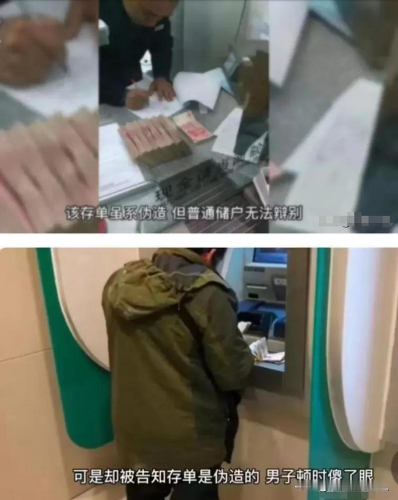 浙江义乌，男子在银行存入400万定期，支取时银行却说是假存单，400万竟然存到了