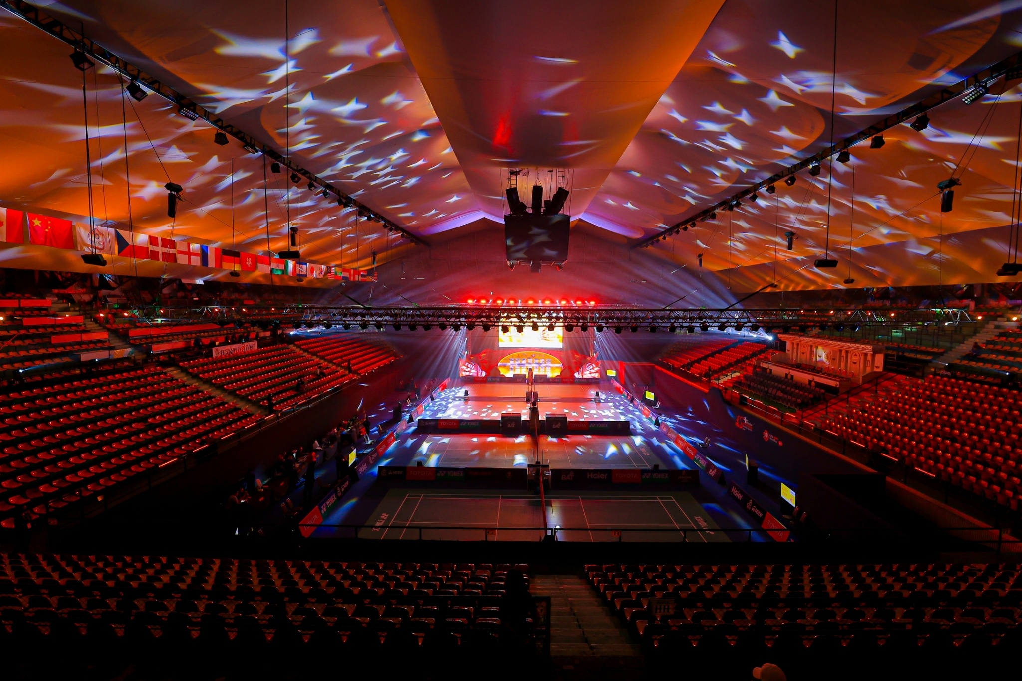 官方拍的场馆图[围观][围观]#2024泰国羽毛球大师赛# ​​​